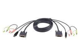 ATEN 2L-7D02UD kabel KVM Czarny 1,8 m