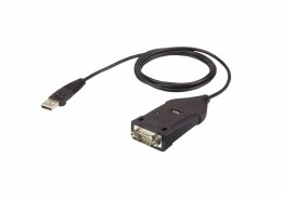 ATEN UC485 kabel równoległy Czarny 1,2 m USB Typu-A DB-9