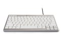 BakkerElkhuizen UltraBoard 950 klawiatura USB QWERTY British English Srebrny, Biały