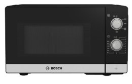 Bosch Serie 2 FFL020MS2 kuchenka mikrofalowa Blat Mikrofalówka Solo 20 l 800 W Czarny, Stal nierdzewna