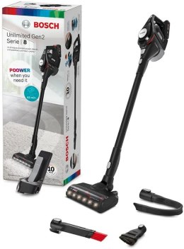 Bosch Serie 8 BCS8214BL okurzacz na kiju/szczotka elektryczna Pionowy odkurzacz Bateria Suchy Tkanina Bez worka 0,4 l Czarny, Sr