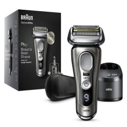 Braun Series 9 Pro 9465CC Golarka foliowa Przycinarka Czarny, Srebrny