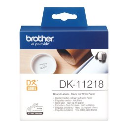 Brother DK-11218 etykiet do nadruku Biały