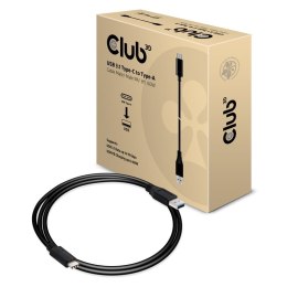 CLUB3D USB Type-C to Type-A Cable Male/Male 1Meter 60Watt