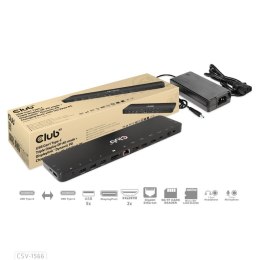 CLUB3D CSV-1566 stacja dokująca Dokujący USB 3.2 Gen 1 (3.1 Gen 1) Type-C Czarny