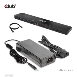 CLUB3D CSV-1566 stacja dokująca Dokujący USB 3.2 Gen 1 (3.1 Gen 1) Type-C Czarny