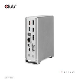 CLUB3D CSV-1568 stacja dokująca Dokujący USB 3.2 Gen 2 (3.1 Gen 2) Type-C Metaliczny