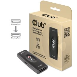 CLUB3D DP 1.4 4K120HZ HDR ACTIVE REPEATER F/F displayport Czarny