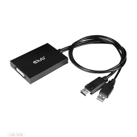 CLUB3D cac-1010 Displayport/usb DVI-I Daul link Czarny, Biały