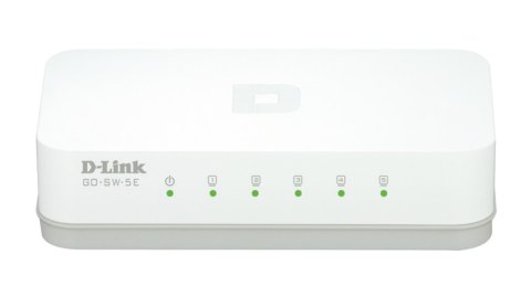 D-Link GO-SW-5E/E łącza sieciowe Nie zarządzany Fast Ethernet (10/100) Biały