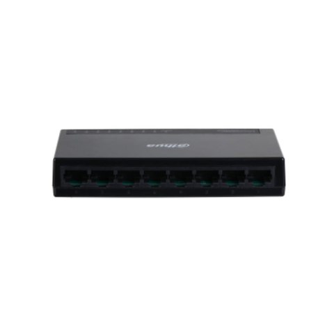 Dahua Technology Access DH-PFS3008-8GT-L łącza sieciowe Nie zarządzany L2 Gigabit Ethernet (10/100/1000) Czarny