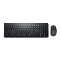 DELL KM3322W klawiatura Dołączona myszka Biuro RF Wireless Amerykański międzynarodowy Czarny