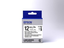 Epson Label Cartridge Heat Resistant LK-4WBH Black/White 12mm (2m)