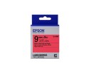 Epson Label Cartridge Pastel LK-3RBP Black/Red 9mm (9m)