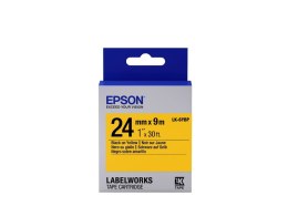 Epson Label Cartridge Pastel LK-6YBP Black/Yellow 24mm (9m)