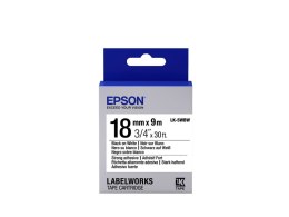 Epson Label Cartridge Strong Adhesive LK-5WBW Black/White 18mm (9m)