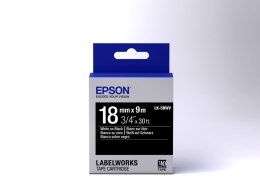 Epson Label Cartridge Vivid LK-5BWV White/Black 18mm (9m)