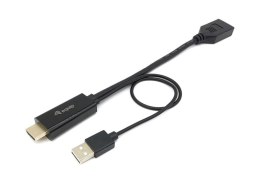 Equip 119039 adapter kablowy 0,15 m HDMI Typu A (Standard) DisplayPort Czarny