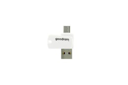 Goodram AO20-MW01R11 czytnik kart USB 2.0/Micro-USB Biały