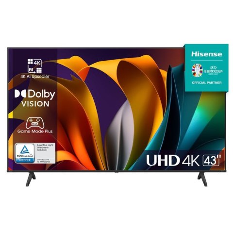 Hisense 43A6N Telewizor 109,2 cm (43") 4K Ultra HD Smart TV Wi-Fi Czarny