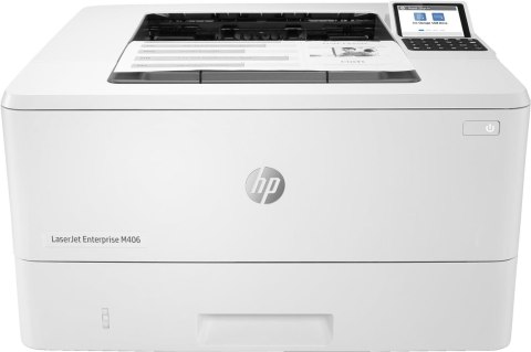 HP LaserJet Enterprise M406dn, Czerń i biel, Drukarka do Firma, Drukowanie, Niewielkie wymiary; Mocne zabezpieczenia; Drukowanie