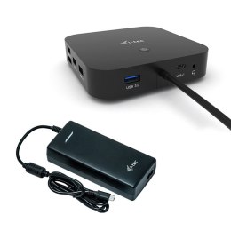 I-tec C31DUALDPDOCKPD100W stacja dokująca Przewodowa USB 3.2 Gen 1 (3.1 Gen 1) Type-C Czarny