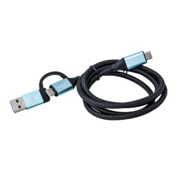 I-tec C31USBCACBL kabel USB 1 m USB 3.2 Gen 1 (3.1 Gen 1) USB C Czarny, Niebieski