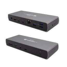 I-tec TB4DUALDOCKPD stacja dokująca Przewodowa Thunderbolt 4 Czarny