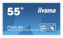 Iiyama ProLite TF5539UHSC-W1AG monitor komputerowy 139,7 cm (55") 3840 x 2160 px 4K Ultra HD LED Ekran dotykowy Przeznaczony dla