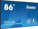 Iiyama LH8665UHSB-B1 signage display Kiosk 2,18 m (86") LED Wi-Fi 800 cd/m² 4K Ultra HD Czarny Procesor wbudowany Android 11 24/