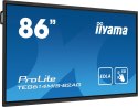 Iiyama PROLITE TE8614MIS-B2AG Płaski panel Digital Signage 2,18 m (86") LCD Wi-Fi 435 cd/m² 4K Ultra HD Czarny Ekran dotykowy Pr