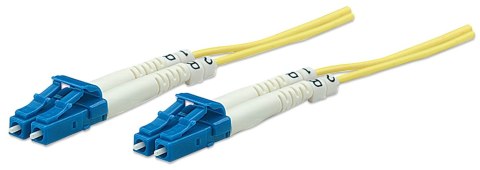 Intellinet 471893 kabel optyczny 3 m LC OS2 Żółty