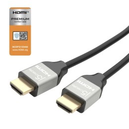 J5create JDC52 kabel HDMI 2 m HDMI Typu A (Standard) Czarny, Szary