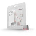 Lindy 40460 bloker portów Blokada portu USB Typu-A Różowy Kopolimer akrylonitrylo-butadieno-styrenowy (ABS) 10 szt.