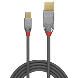 Lindy 36632 kabel USB 2 m USB 2.0 USB A Mini-USB B Szary