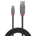 Lindy 36722 kabel USB 1 m USB 2.0 USB A Mini-USB B Czarny, Szary