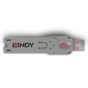 Lindy 40620 bloker portów Klucz blokady portu USB Typu-A Różowy Kopolimer akrylonitrylo-butadieno-styrenowy (ABS) 1 szt.