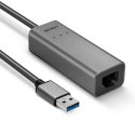 Lindy 43313 zmieniacz płci / kabli USB-A RJ-45 Srebrny