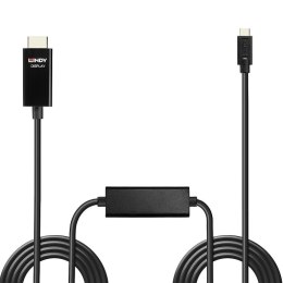 Lindy 43315 adapter kablowy 5 m USB Type-C HDMI Typu A (Standard) Czarny