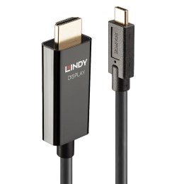 Lindy 43317 adapter kablowy 10 m USB Type-C HDMI Typu A (Standard) Czarny