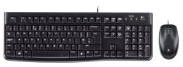 Logitech Desktop MK120 klawiatura Dołączona myszka USB QWERTY Holenderski Czarny