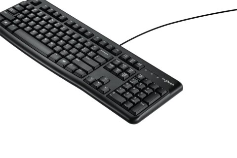 Logitech K120 Corded Keyboard klawiatura USB QWERTY Amerykański międzynarodowy Czarny