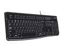 Logitech K120 Corded Keyboard klawiatura USB QWERTY British English Czarny