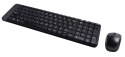 Logitech Wireless Combo MK220 klawiatura Dołączona myszka Biuro RF Wireless QWERTY Amerykański międzynarodowy Czarny