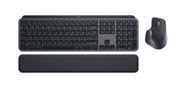 Logitech MX Keys S Combo klawiatura Dołączona myszka Biuro RF Wireless + Bluetooth QWERTY Amerykański międzynarodowy Grafitowy