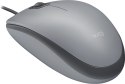 Logitech M110 myszka Oburęczny USB Typu-A Optyczny 1000 DPI