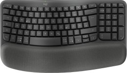 Logitech Wave Keys for Business klawiatura Biuro RF Wireless + Bluetooth QWERTZ Niemiecki Grafitowy