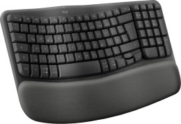 Logitech Wave Keys for Business klawiatura Biuro RF Wireless + Bluetooth QWERTZ Niemiecki Grafitowy