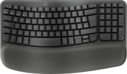 Logitech Wave Keys for Business klawiatura RF Wireless + Bluetooth QWERTZ Swiss Grafitowy