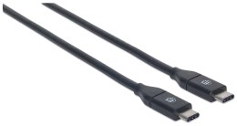 Manhattan 353526 kabel USB 1 m USB 3.2 Gen 2 (3.1 Gen 2) USB C Czarny